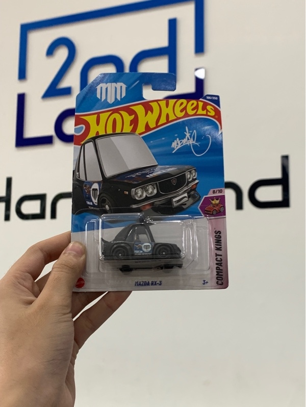Mô hình xe Hotwheels Mazda RX-3 - Màu đen - Newseal