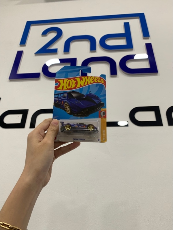Mô hình xe Hotwheels Pagani Zonda R - Màu xanh - Ngoại hình: 98% - Box
