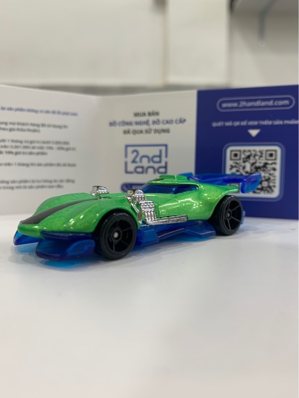 Mô hình xe Hotwheels street creeper - Màu xanh - Ngoại hình: 97% - Body