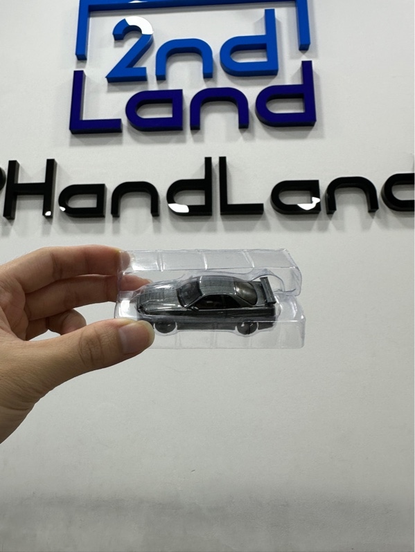 Mô hình xe Nissan Skyline GT-R Dark Metal Gray (NISMO BNR34 CRS Version) 1:64 - Màu xám - Ngoại hình 98% - Kèm box