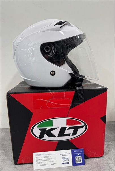 Mũ 3/4 KLT Venom - Size M - Màu trắng - Ngoại hình 98% - Fullbox 1