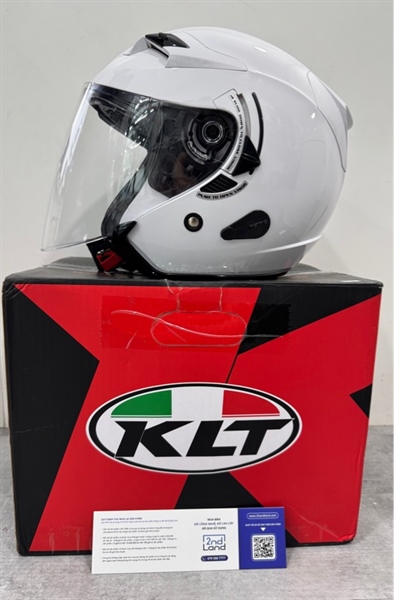 Mũ 3/4 KLT Venom - Size M - Màu trắng - Ngoại hình 98% - Fullbox 2