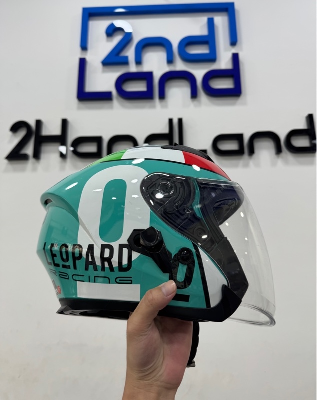 MŨ 3/4 ROC 02 TEM LEOPARD - Size XXL - Màu xanh lá - Ngoại hình 97% - body