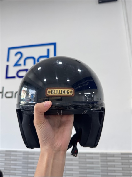 Mũ bảo hiểm 3/4 Bulldog Beagle - Màu đen - Ngoại hình 97% - Trầy - Body