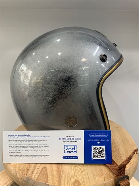 Mũ bảo hiểm 3/4 Royal M20C - Màu bạc - Ngoại hình: 97% - Trầy xước - Body 1