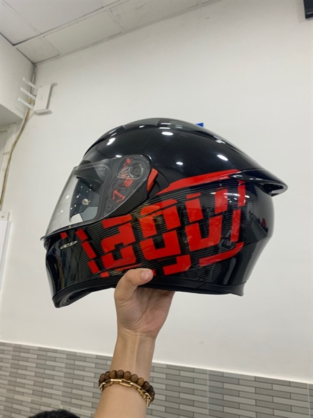 Mũ bảo hiểm Fullface AGV K3SV Myth - Size M - Màu đen - Ngoại hình: 97% - Trầy kính - Body 3