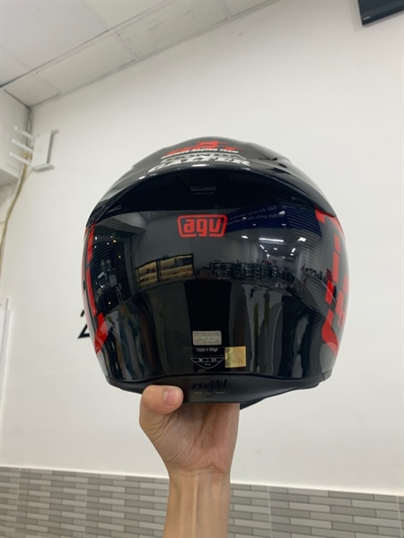 Mũ bảo hiểm Fullface AGV K3SV Myth - Size M - Màu đen - Ngoại hình: 97% - Trầy kính - Body 4