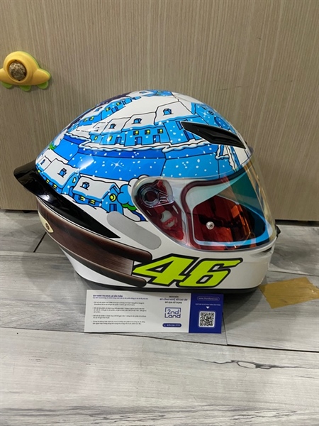 Mũ bảo hiểm FullFace AVG K1 S ROSSI WINTER TEST 2017 – DOT(E2206) - Size M - Màu đen - Ngoại hình: 98% - Kèm kính
