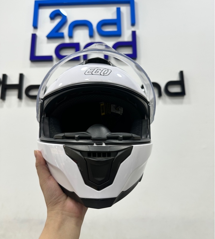 Mũ bảo hiểm FULLFACE EGO E-71 - Size L - Màu trắng - Ngoại hình 98% - Body