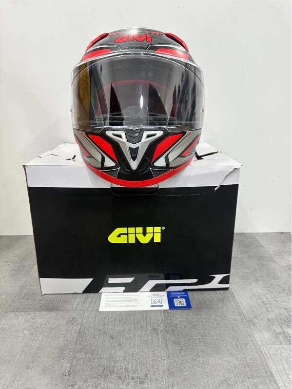 Mũ bảo hiểm fullface GIVI 50.9 Atomatic - Size L - Màu xám đỏ đen - Ngoại hình 98% - Fullbox