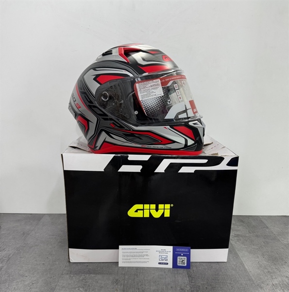 Mũ Bảo Hiểm Fullface Givi 50.9 Atomic - Size XXL - Màu đỏ - Ngoại hình 98% - Fullbox 1