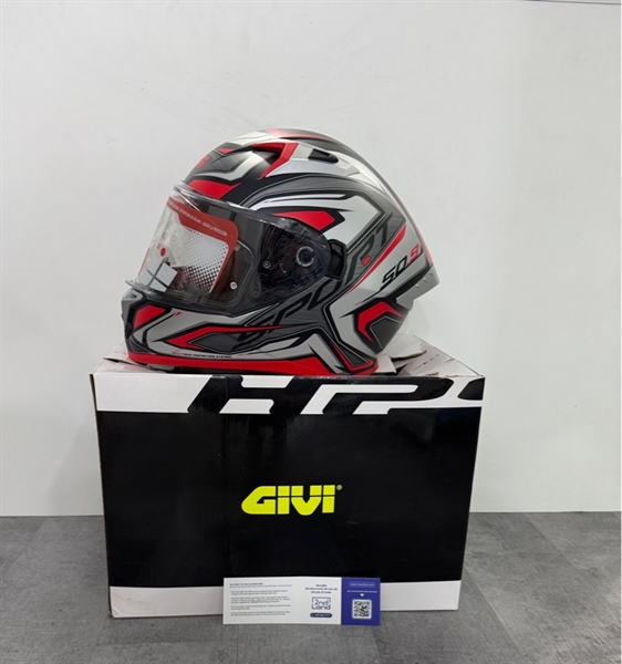 Mũ Bảo Hiểm Fullface Givi 50.9 Atomic - Size XXL - Màu đỏ - Ngoại hình 98% - Fullbox 2