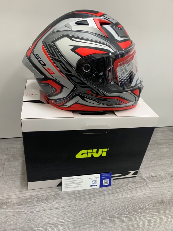 Mũ bảo hiểm fullface Givi 50.9 sport - Size XL - Màu đỏ đen - Ngoại hình: 99% - Fullbox