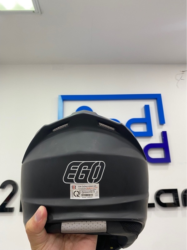 Mũ bảo hiểm FullFace lật hàm EGO E-91 - Size L - Màu đen - Ngoại hình: 97.5% - Xước nhẹ - Body