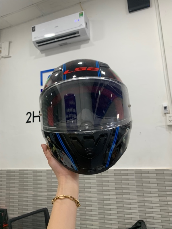 Mũ bảo hiểm fullface LS2 FF353 Joker - Size XL - Màu đen - Ngoại hình: 97% - Trầy - Body