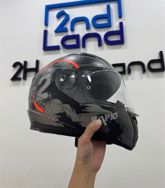 Mũ bảo hiểm Fullface LS2 FF353 Rapid II - Size XXXL - Màu xám - Ngoại hình 97% - Body 1