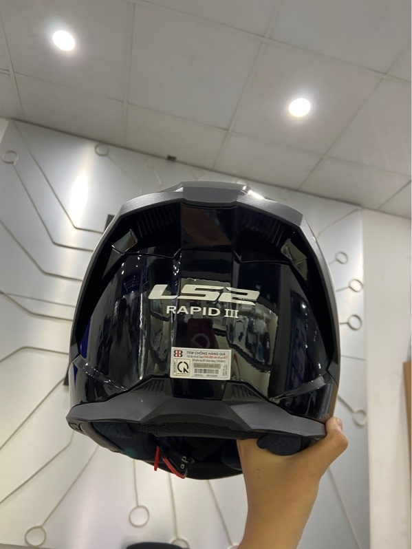 Mũ Bảo Hiểm FullFace LS2 FF800 STORM II JEANS - XL - 61-62cm - Màu đen - Ngoại hình: 97.5% - Kèm Box