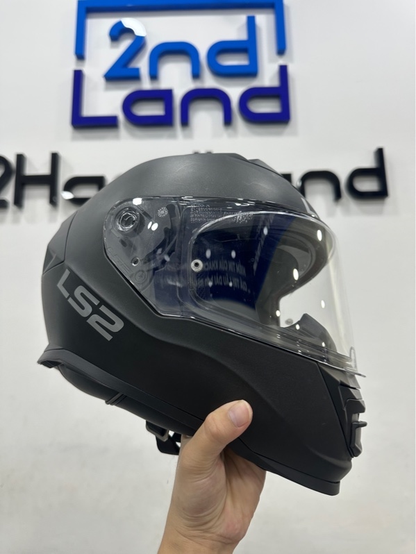 Mũ Bảo Hiểm Fullface LS2 FF800 Storm II - Size XL - Màu đen nhám - Ngoại hình 97% - Trầy viền , mất kính trong - Kèm túi đựng