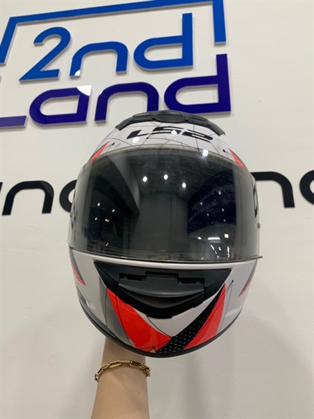 Mũ bảo hiểm Fullface LS2 Roohie AF352 - Size M - Màu trắng hồng - Ngoại hình: 97% - Trầy, kính xước nhẹ - Body 1