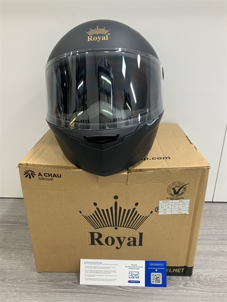 Mũ bảo hiểm Fullface Royal M136 - Màu đen - Ngoại hình: 98% - Box