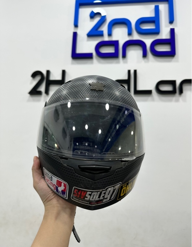 Mũ bảo hiểm Fullface Royal M179 - Size L - Màu đen - Ngoại hình 97% - Kính trầy - Body