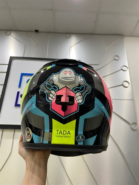 Mũ bảo hiểm Fullface YOHE 981 Despacito - Size S - Màu xanh hồng - Ngoại hình: 97% - Kính xước - Body 1