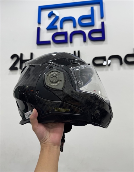 Mũ bảo hiểm lật hàm 180 độ LS2 FF901 Advant X Carbon - Size XL - Màu đen - Ngoại hình 99% - Kèm túi + Balo LS2 Helmet + GĂNG TAY LS2 SILVA MAN 1