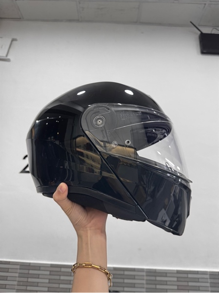 Mũ bảo hiểm lật hàm HJC-I90 - Size M - Màu đen - Ngoại hình: 97% - Body 1