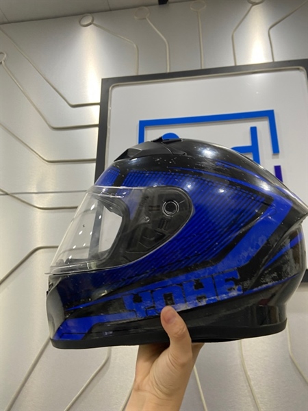 Mũ bảo hiểm Yohe 977 - Size S - Màu xanh - Ngoại hình: 96% - Kèm túi 2