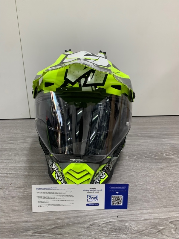 Mũ Cào Cào LS2 MX436 Pioneer Evo - Size L - Màu xanh đen - Ngọa hình: 98% - Kèm túi