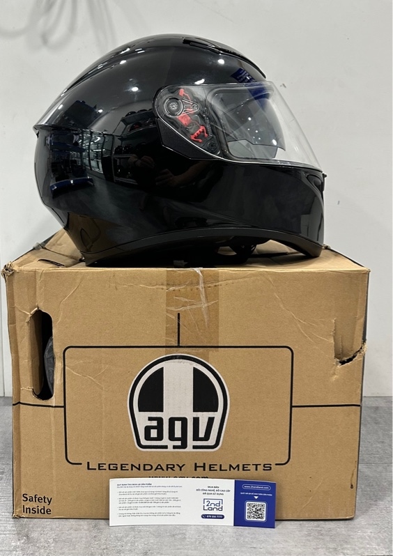 Mũ fullface AGV K3 SV - Size L - Màu đen - Ngoại hình 97% - Kèm box