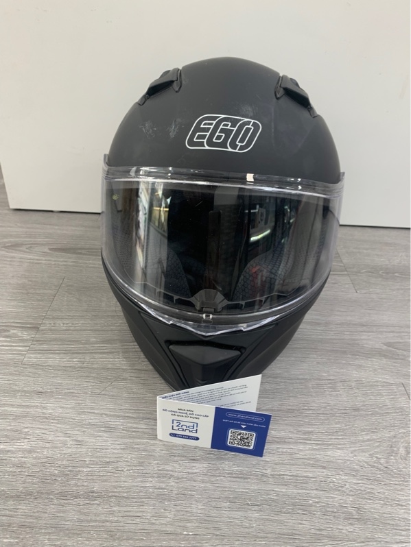 Mũ fullface EGO E72 - Size M - Màu đen nhám - Ngoại hình: 96% - Body + kính trầy - Body