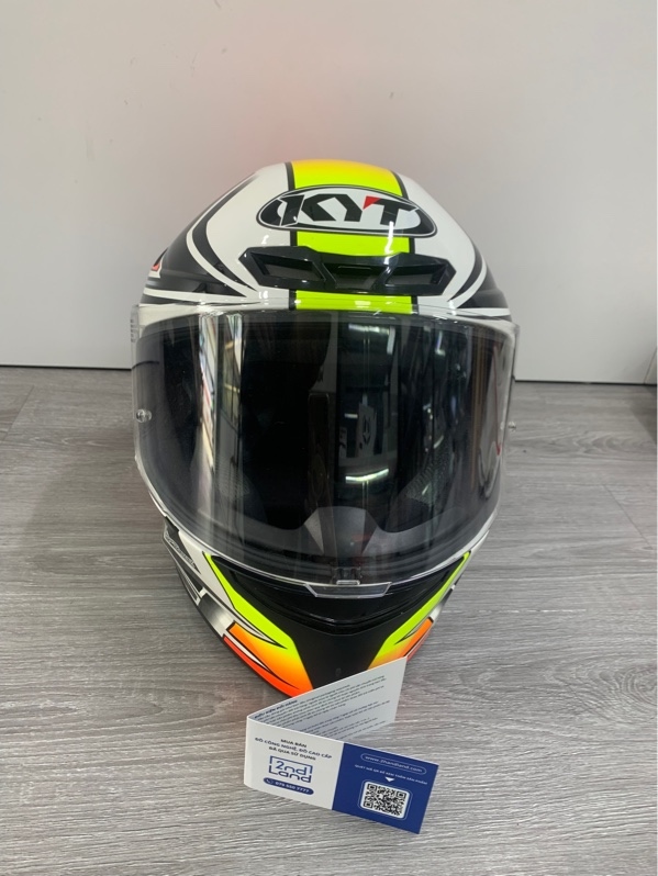 Mũ fullface KYT TT-Course Kasma Daniel - Size XL - Màu cam trắng - Ngoại hình: 97% - Body