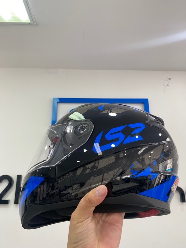 Mũ Fullface LS2 FF353 - Size XXL( 63-64cm ) - Màu xanh đen - Ngoại hình: 97% - Xước - Kèm túi vải