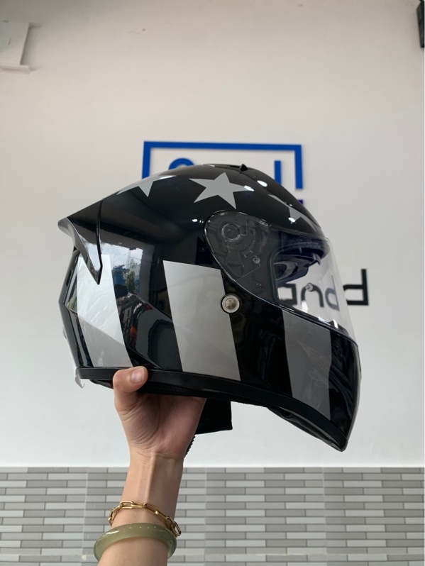 Mũ Fullface TORC T15 - Size M - Màu đen - Ngoại hình: 98% - Kèm túi đựng