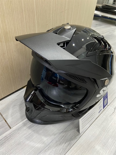 Mũ FullFace Yohe 890 Navi - Size M - Màu đen - Ngoại hình: 98% - Mặt ngoài xước dăm - Kèm túi 3