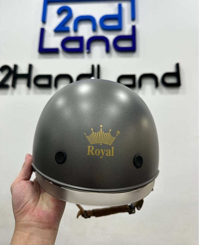 Mũ Royal M239 Kính Âm - Size M - Màu xám - Ngoại hình 98% - Body