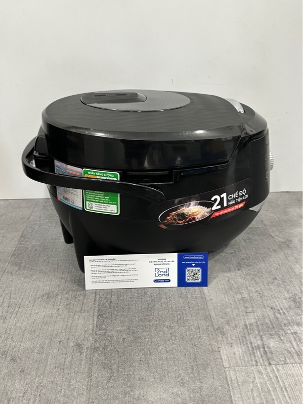 Nồi cơm Sunhouse SHD8911 - 1.8L, 21 Mode, 860W, 220v - Màu đen - Ngoại hình 97% - Kèm nguồn