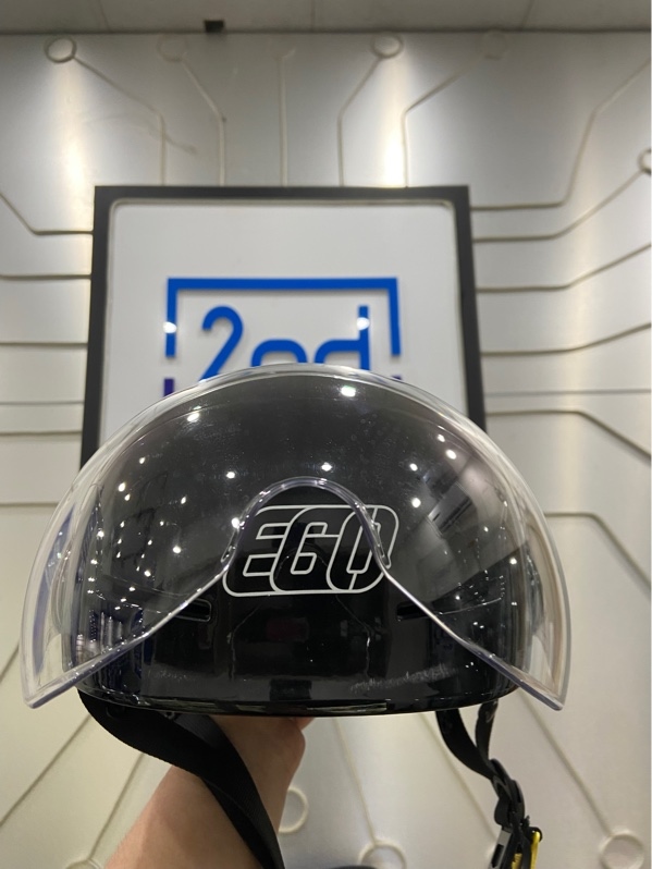 Nón 1/2 EGO E23 - Màu đen - Ngoại hình: 97% - Trầy nhẹ - Kèm túi + kính thay thế
