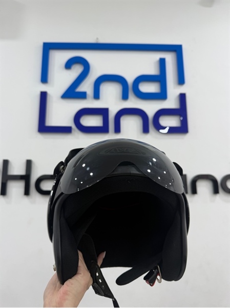 Nón 3/4 Avex Topgun - Size S - Màu đen bóng - Ngoại hình 98% - Body