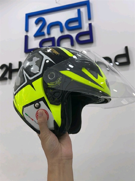 Nón 3/4 KYT Venom Aleix Espargaro Gun Metal - Size M - Màu xanh đen - Ngoại hình 98% - Kèm túi đựng 1
