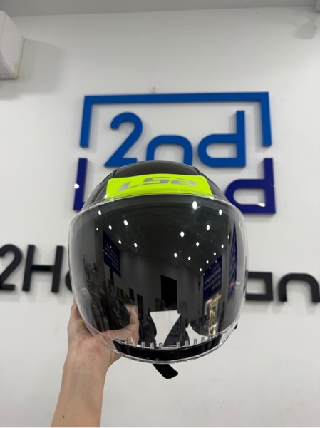 Nón 3/4 LS2 OF600 Copter - size M - Màu đen - Ngoại hình 98% - Body