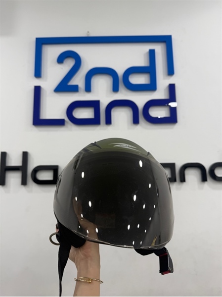 Nón 3/4 Zeus 205 - size M - Màu xanh lá - Ngoại hình 98% - Dây gỉ nhẹ - Kèm túi 1