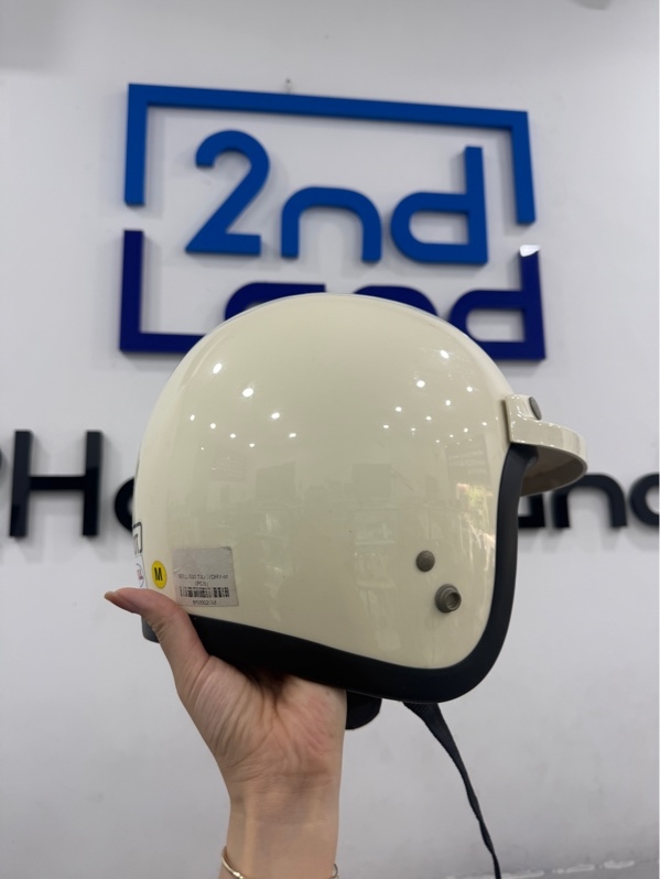 Nón bảo hiểm 3/4 Bell - Model 500-TXJ - Màu trắng - Ngoại hình 97% - Trầy xước - Body