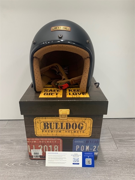 Nón bảo hiểm 3/4 Bulldog - Màu đen - Ngoại hình: 98% - Fullbox