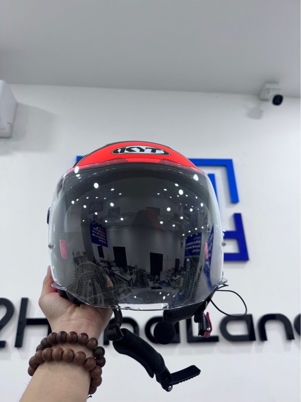 Nón bảo hiểm 3/4 KYT CASCO KYT D-CITY OVERTECH - size M - Màu cam đen - Ngoại hình 97% - Trầy xước - Fullbox ,kèm tai nghe bluetooth mũ bảo hiểm Y10