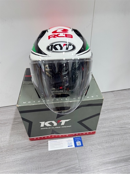 Nón bảo hiểm 3/4 KYT NFJ Simone Corsi Kasama Doniel - Size 2XL - Ngoại hình 97% - Mốc đệm nhẹ, trầy kính ngoài - Box 3