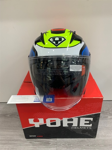 Nón bảo hiểm 3/4 Yohe 878 Kakalot - Size M - Màu đỏ - Ngoài hình: 98% - Box 1