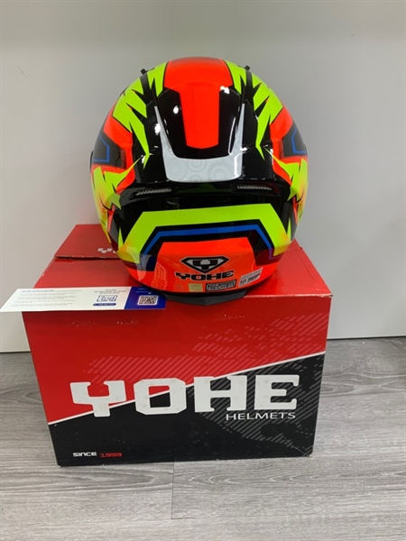 Nón bảo hiểm 3/4 Yohe 878 Kakalot - Size M - Màu đỏ - Ngoài hình: 98% - Box 3