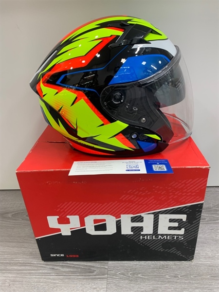 Nón bảo hiểm 3/4 Yohe 878 Kakalot - Size M - Màu đỏ - Ngoài hình 98% - Kèm Box